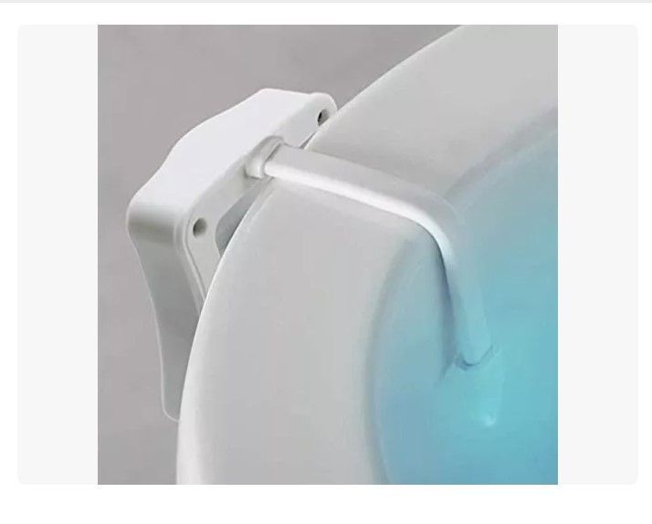 Luz Led Para Inodoro Wc Baño Con Sensor Movimiento 8 Colores-1