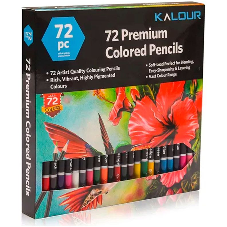 Juego 72 Lapices De Colores Arte Dibujo Color Vibrante-0