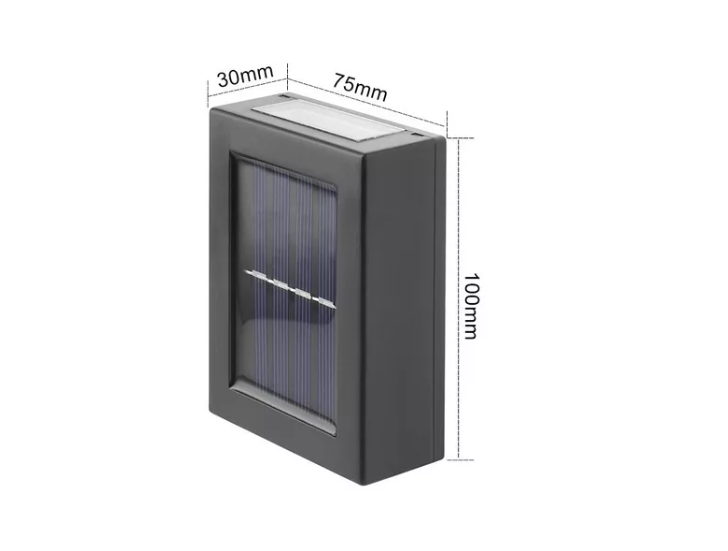 Lampara Foco Solar X2 Aplique Exterior Impermeable-1