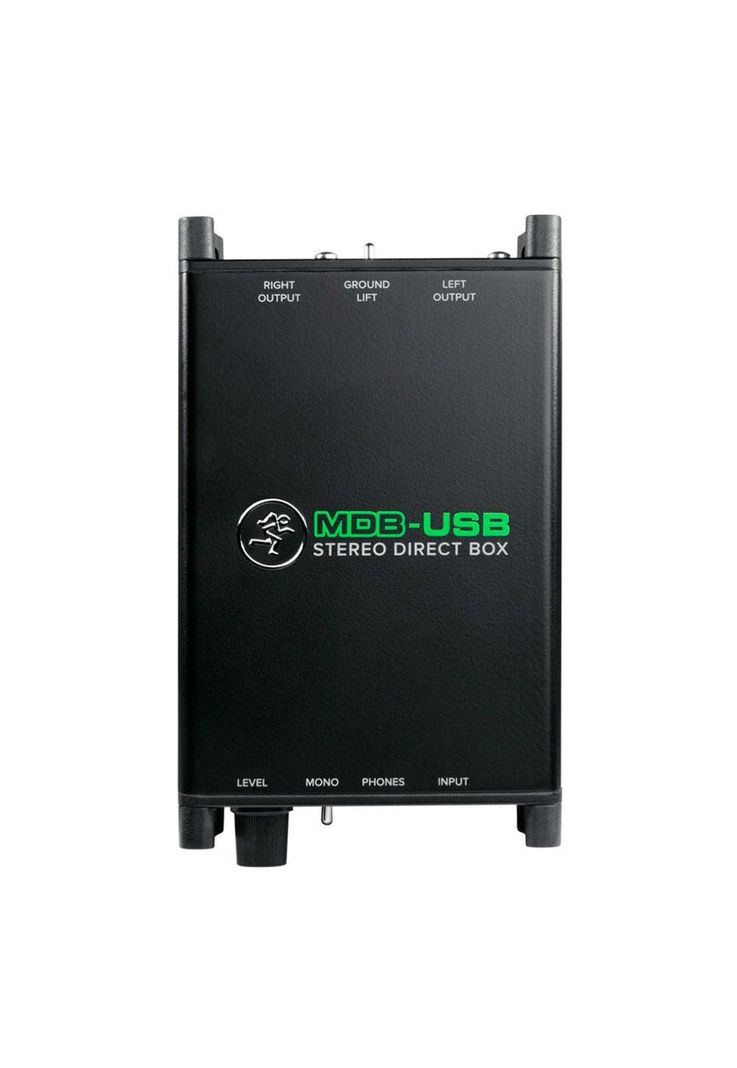 Caja Directa Mackie Stereo Input:Usb Output: Xlr Stereo MDB-USB Negro