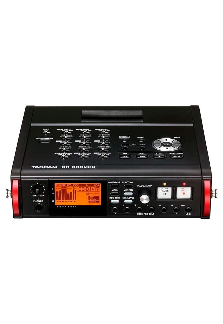 Grabador Audio Digital Tascam Portatil Multipista 24Bit/192Khz 8 Canales (In:4Xlr) DR-680MK2-7
