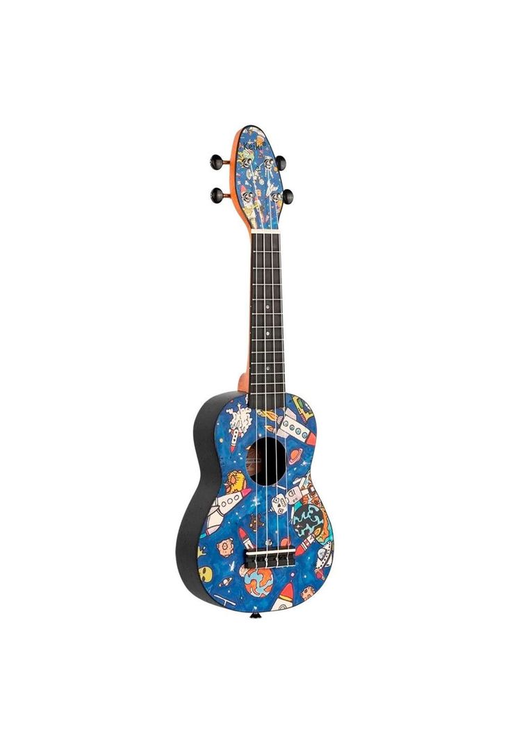 Ukelele Soprano Keiki By Ortega Spaceman (+Funda+Afinador+5 Uñetas) K2-SP-0