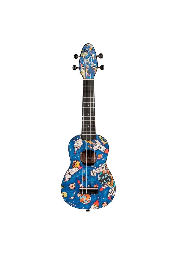 Ukelele Soprano Keiki By Ortega Spaceman (+Funda+Afinador+5 Uñetas) K2-SP-1