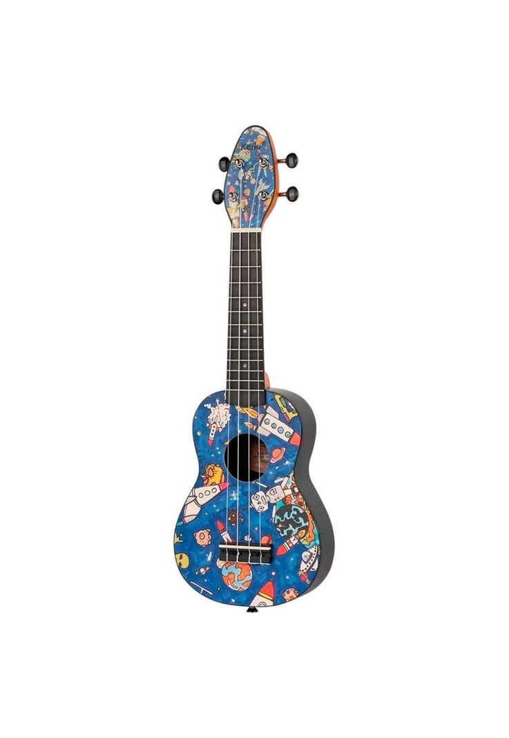 Ukelele Soprano Keiki By Ortega Spaceman (+Funda+Afinador+5 Uñetas) K2-SP-2