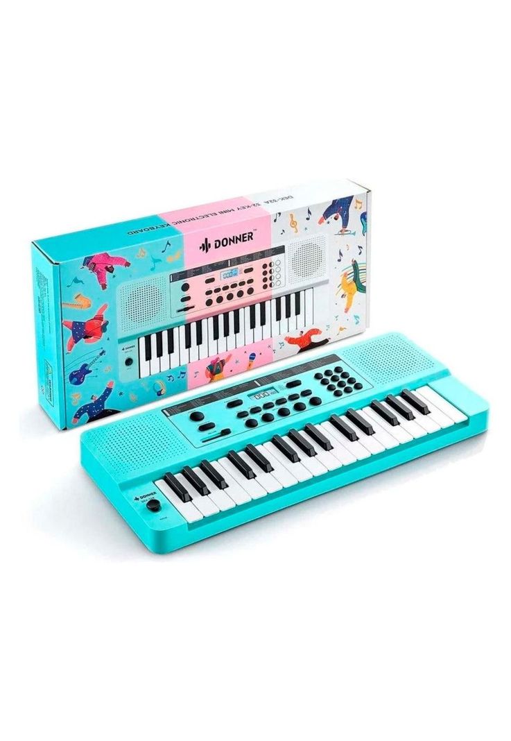 Teclado 32 Miniteclas Cyan Dek-32A Donner-1