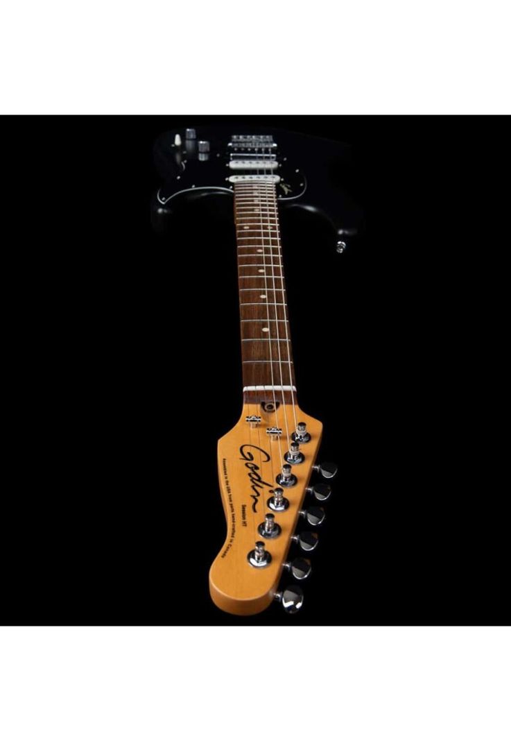 Guitarra Eléctrica Godin Guitars Session Ht Matte Black Rn (048410) Ssh 048410-5