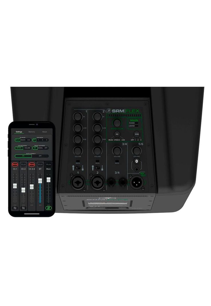 Sistema Pa Columna Mackie Srm 1300W (6 Drivers X 2 + 1 Sub 10+ Mezclador Digital 6 Ch) SRM-FLEX-4