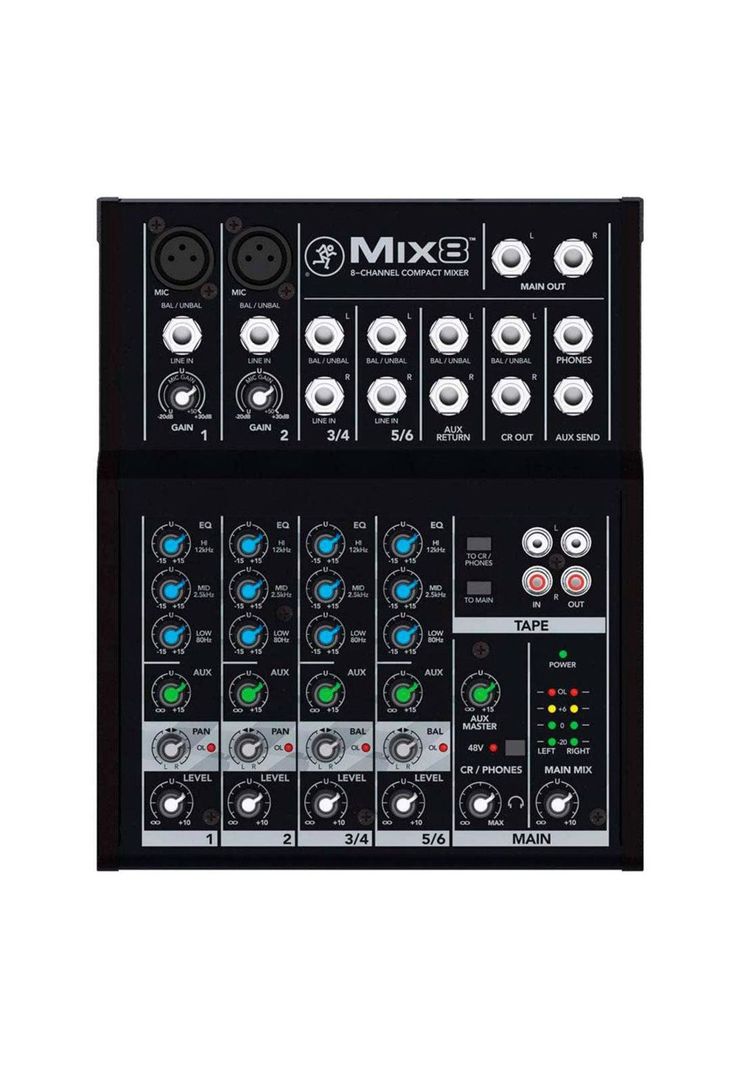 Mixer Mackie Analogico 8 Canales MIX8-1