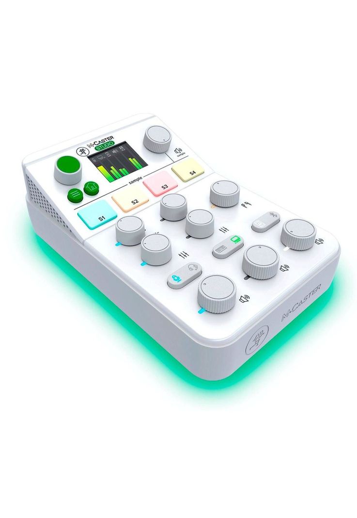 Mixer Mackie Compacta Usb para Podcast M Caster Studio Live White MCASTERSTUDIOWH-1