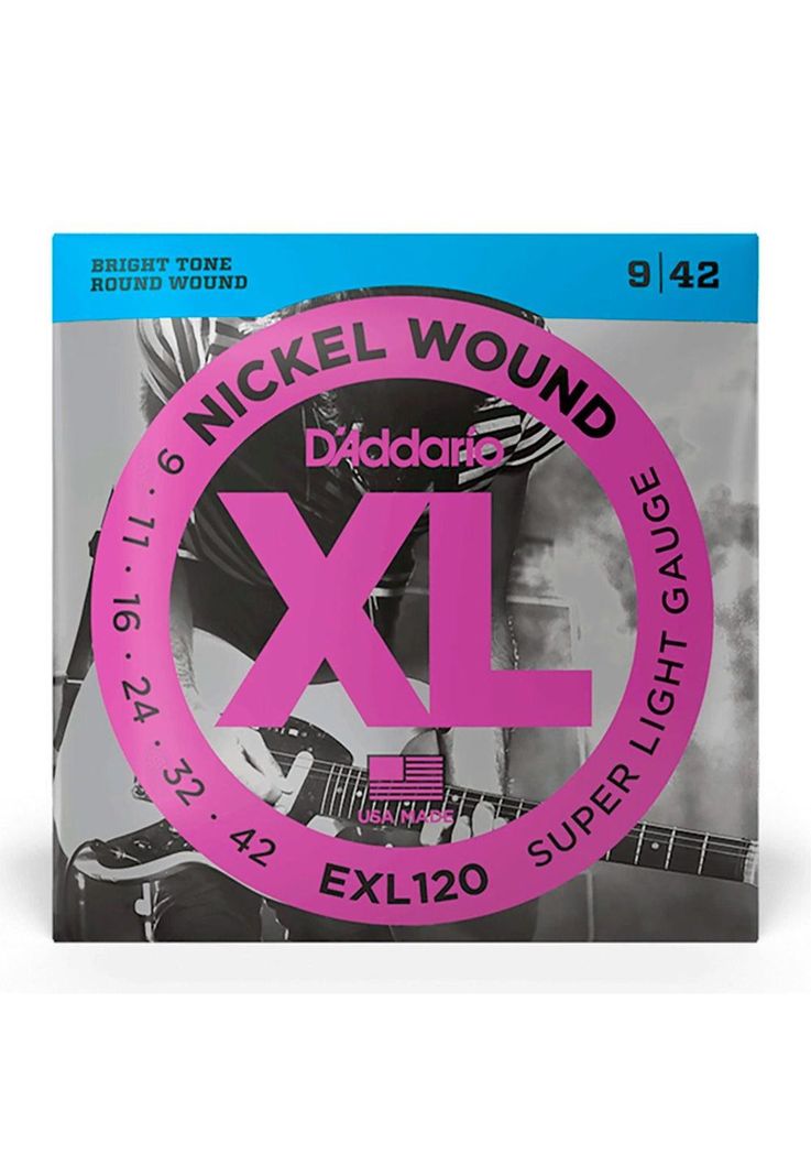 Cuerdas Guitarra Eléctrica Daddario Xl (.009.042) EXL120-3