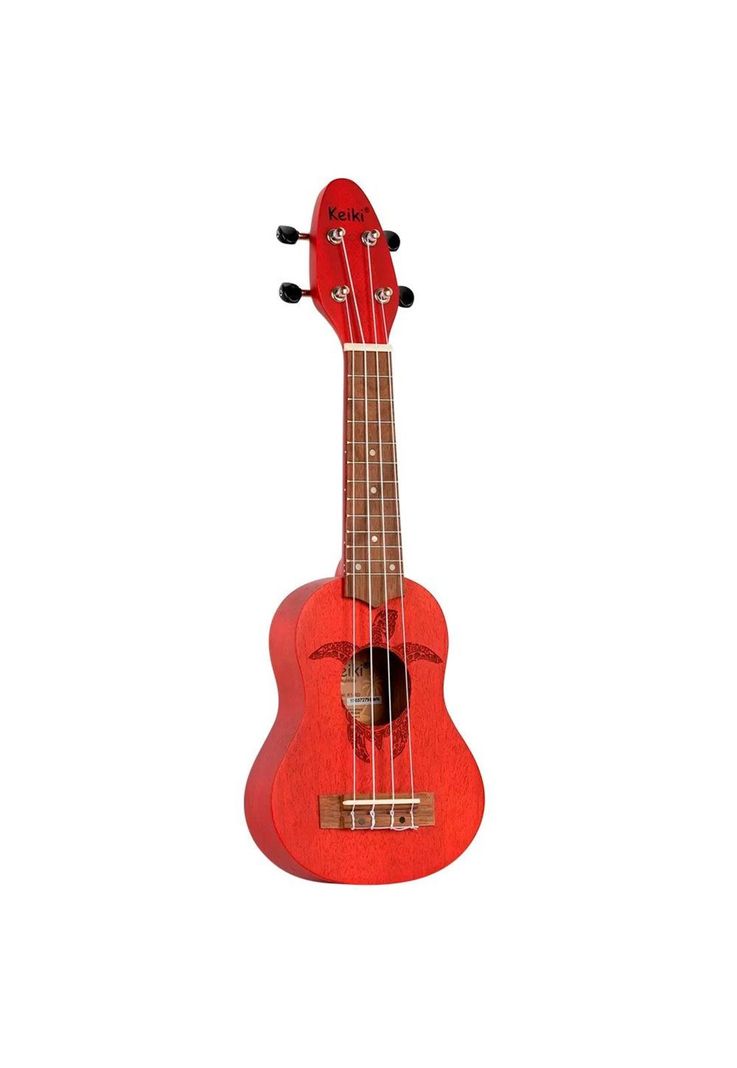 Ukelele Sopranino Keiki By Ortega Diseño Tortuga (Rojo) K1-RD-0