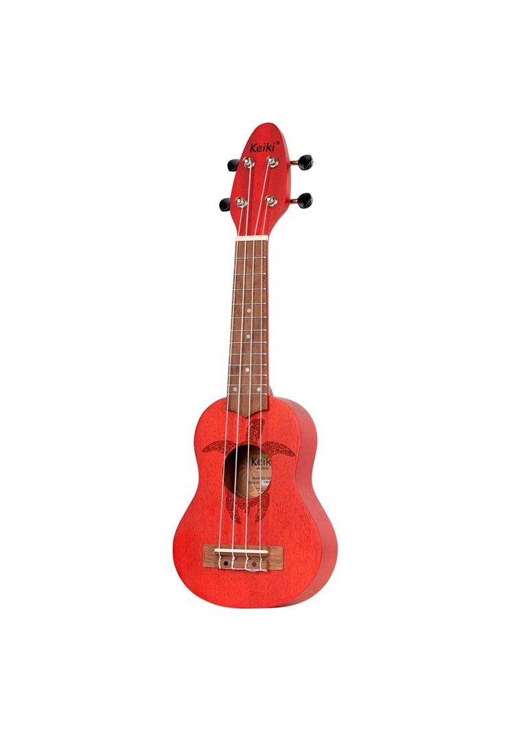 Ukelele Sopranino Keiki By Ortega Diseño Tortuga (Rojo) K1-RD-2