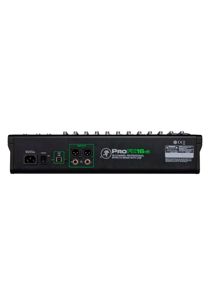 Mixer Mackie Analogico 16 Canales Usb C/Fx PROFX16V3-3