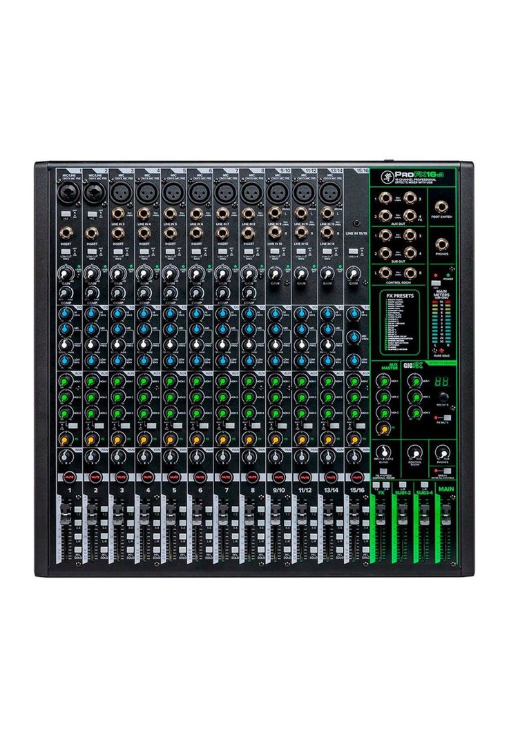 Mixer Mackie Analogico 16 Canales Usb C/Fx PROFX16V3-4