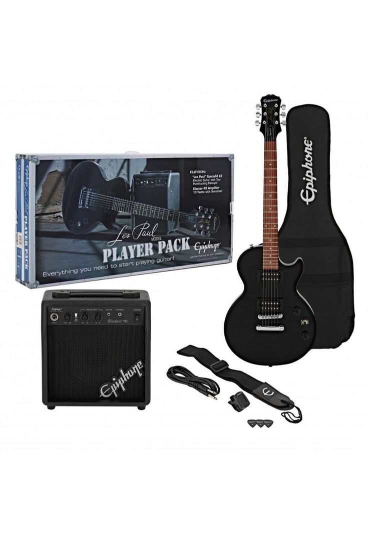 Guitarra Electrica Ebony Ppegegl1Ebch1Eu Epiphone-0