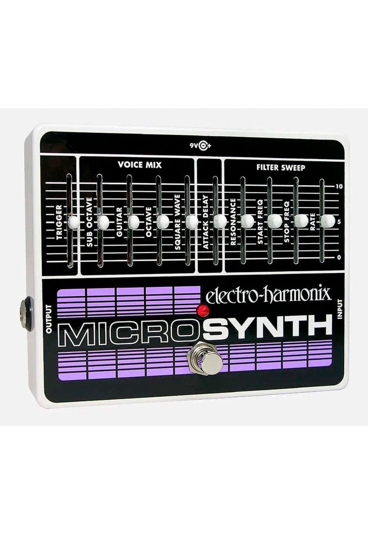 Pedal Efecto Guitarra ElectroHarmonix Micro Sintetizador +Adaptador Corriente MICRO SYNTH Negro