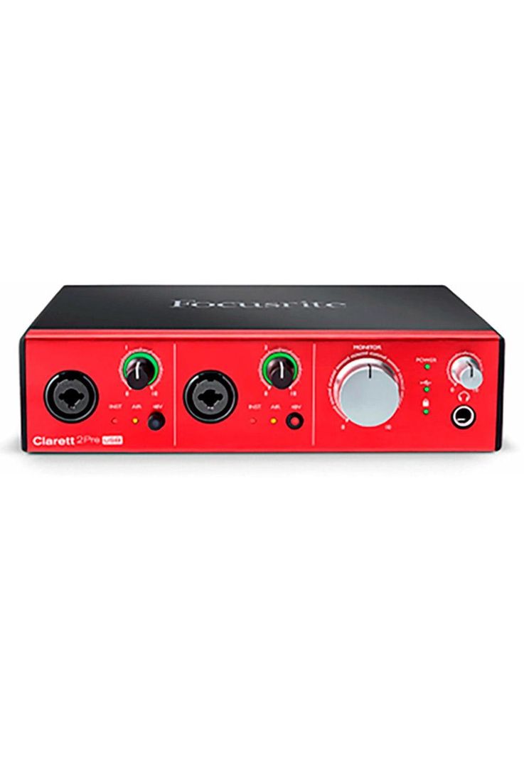 Interfaz De Audio Focusrite Usb 10 Entradas Y 4 Salidas Clarett CLARETT 2 PRE USB-2
