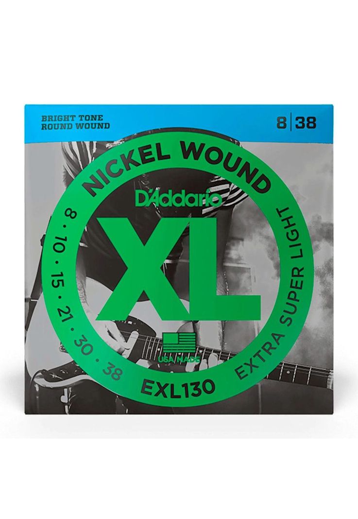 Cuerdas Guitarra Eléctrica Daddario Xl (.008.038) EXL130-2