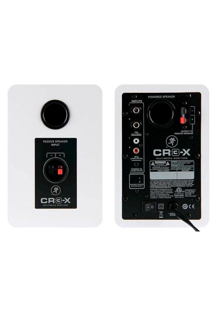 Monitores de Estudio Mackie (Par) 3 50W Blancos (Edicion Ltda) CR3-XLTD-WHT-1