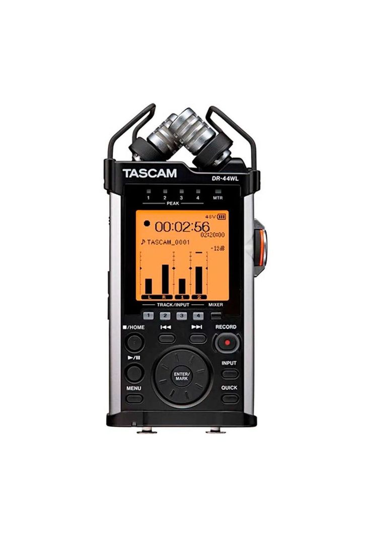 Grabador Audio Digital Tascam Portatil 24Bit/96Khz 4 Canales (In:2Mics +2Xlr) Wifi DR-44WL-0