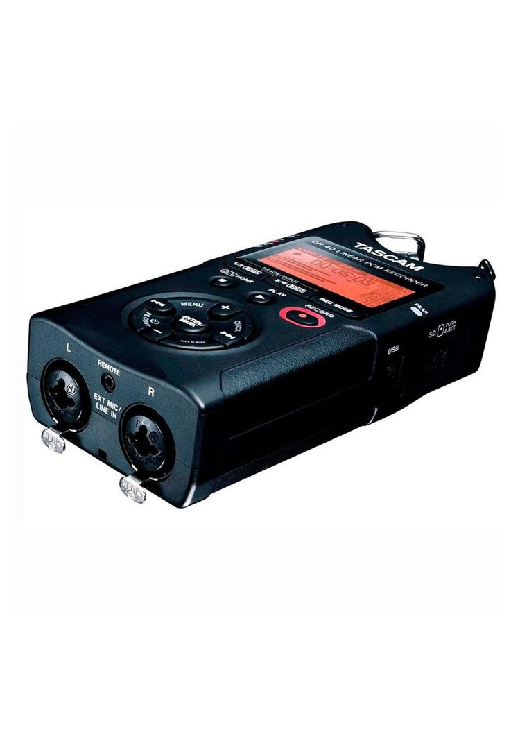 Grabador Audio Digital Tascam Portatil 24Bit/96Khz 4 Canales (In:2Mics+2Xlr) DR-40-8