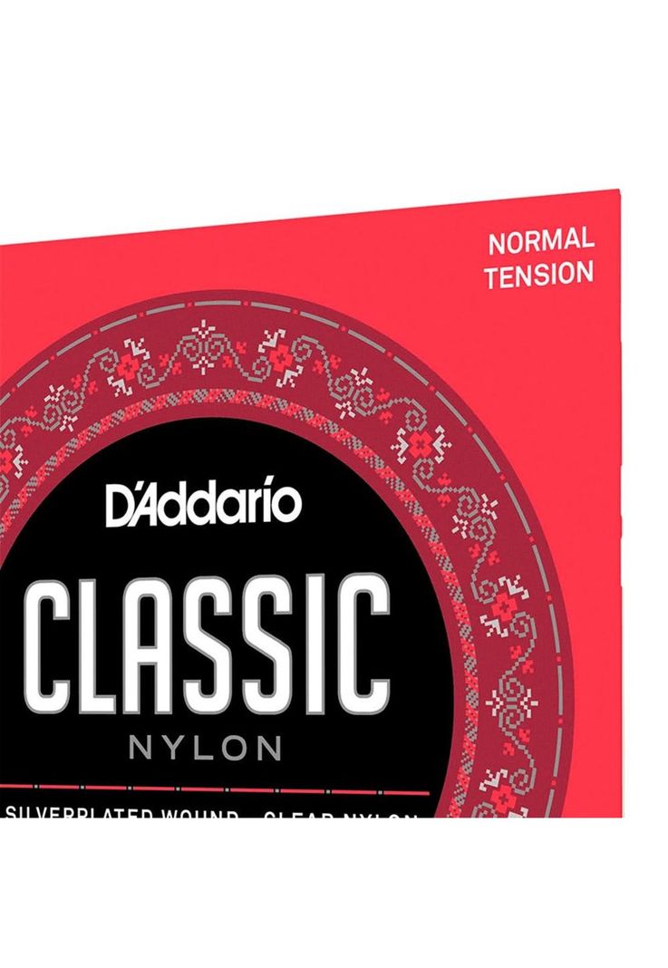 Cuerdas Guitarra Nylon Classic Daddario Entorchado Plata/Nylon Transparente (Tensión Normal) EJ27N-3