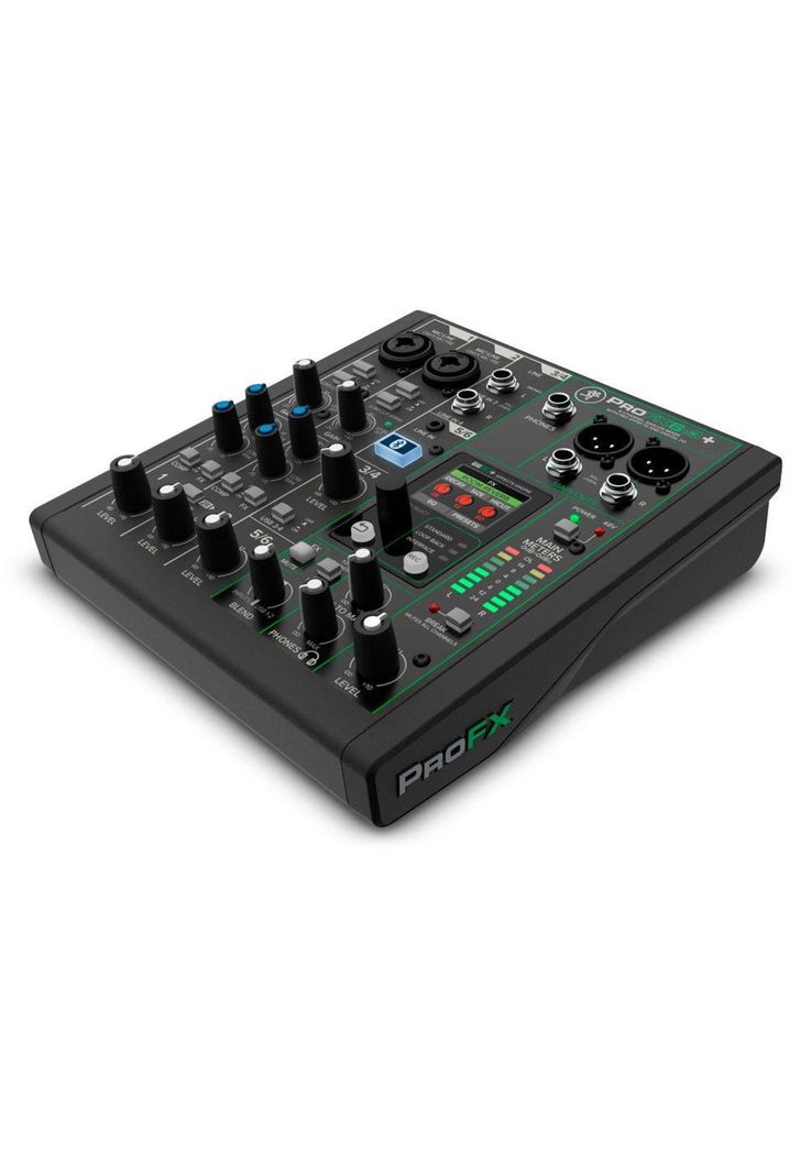 Mixer Analógico 6 Canales- Usb C/Fx+Bt+Loopback Profx6V3+-1