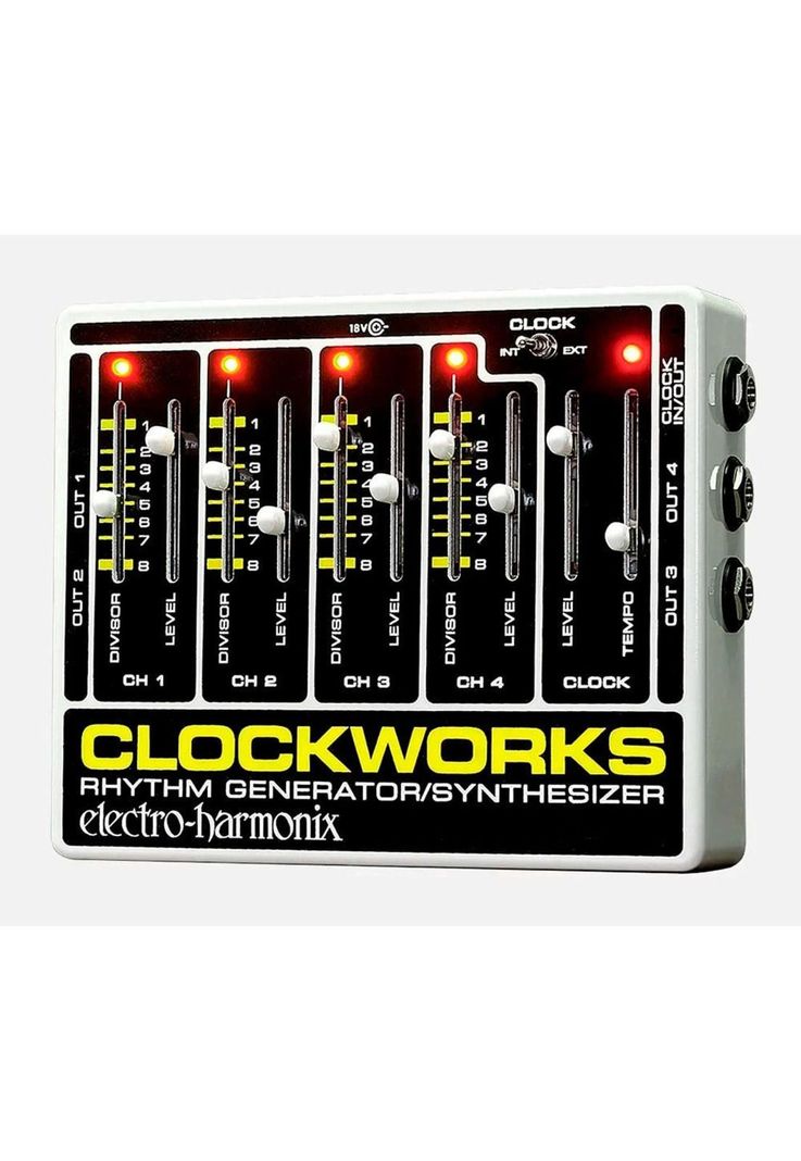 Pedal ElectroHarmonix Generador De Ritmos/Sintetizador +Adaptador Corriente CLOCKWORKS-0