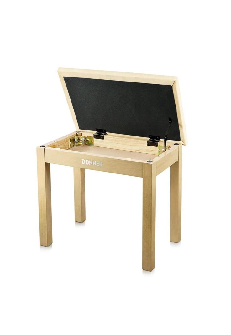 Banqueta De Piano C/Almacenamiento Beige Ec6749 Donner-1