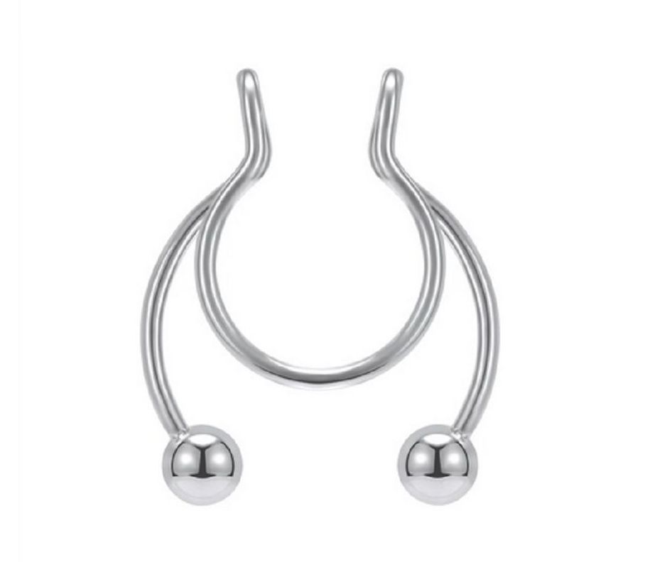 Piercing Acero hipoalergenico Sin Hoyos Septum Sin Perforacion-0