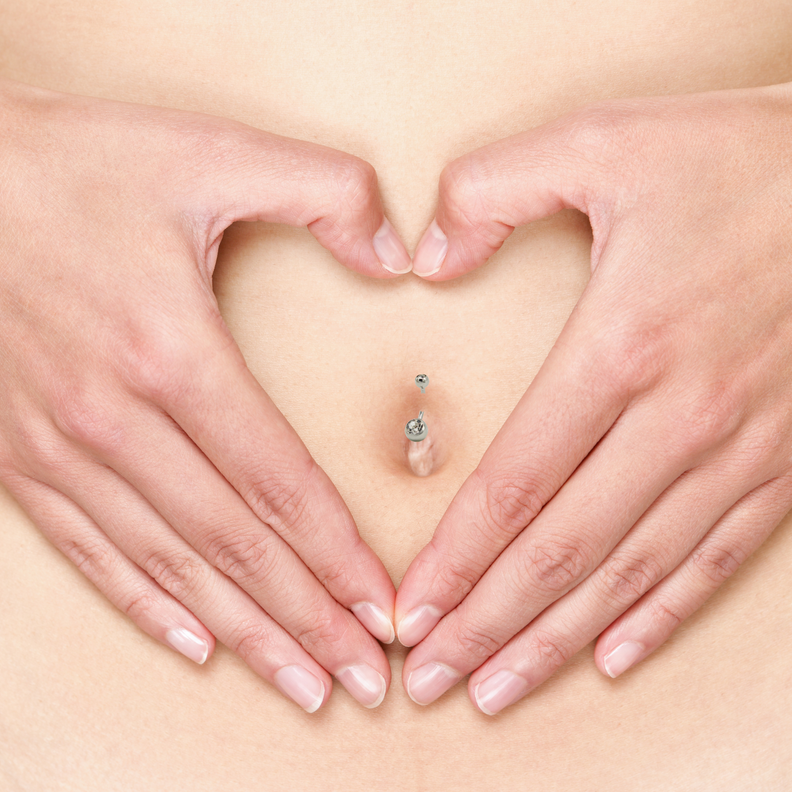 Piercing ombligo navel 10mm acero quirurgico 316L-1
