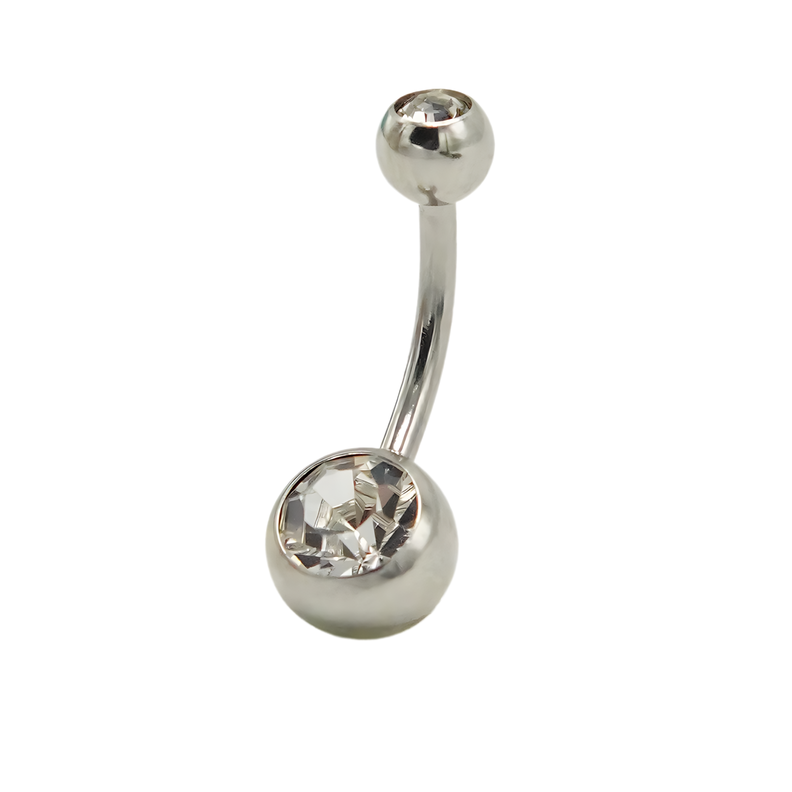 Piercing ombligo navel 8mm acero quirurgico 316L-0