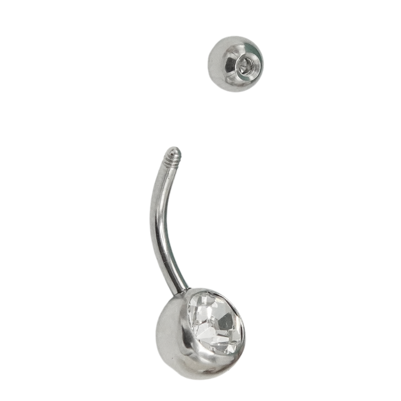 Piercing ombligo navel 8mm acero quirurgico 316L-3
