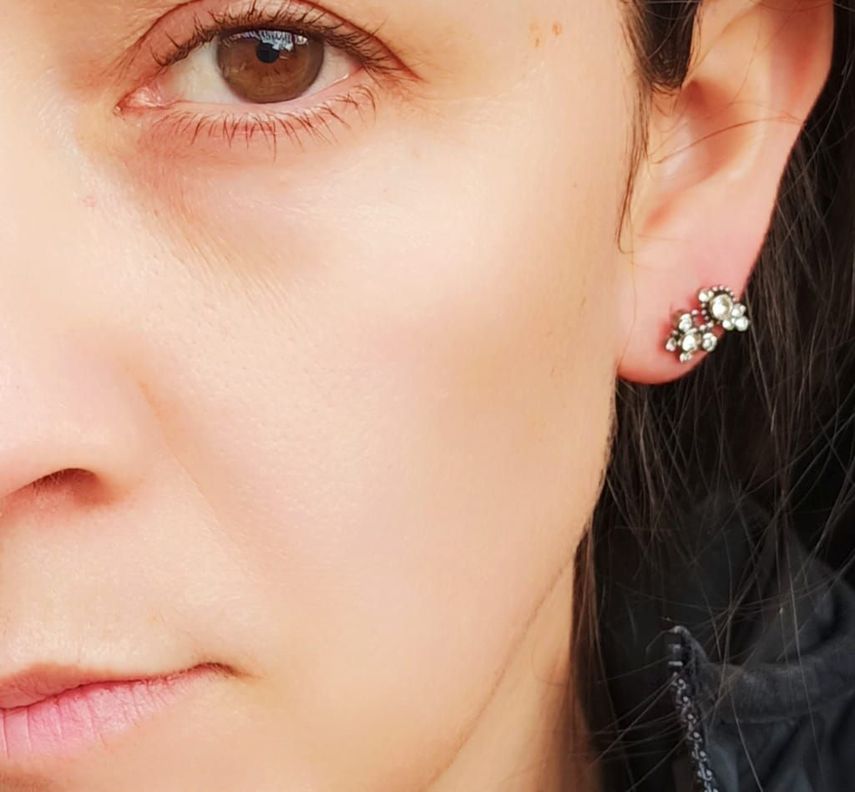 Piercing Oreja Tragus Conch Labret Modelo Mariposa Hipoalergénico Unidad-5