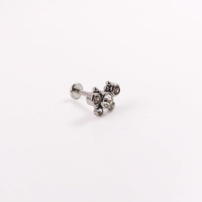 Piercing Oreja Tragus Conch Labret Modelo Mariposa Hipoalergénico Unidad-4