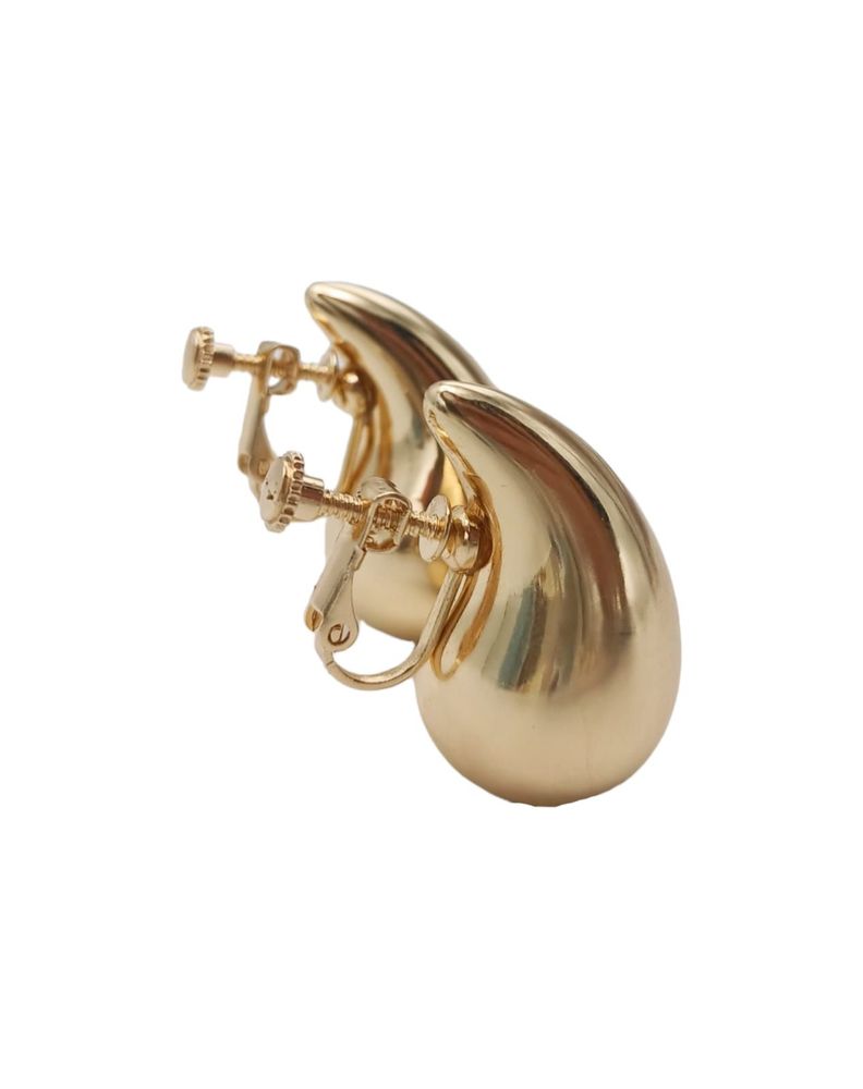 Aros Gota Viral Chapado En Oro 18k Earcuff Sin Perforación-0
