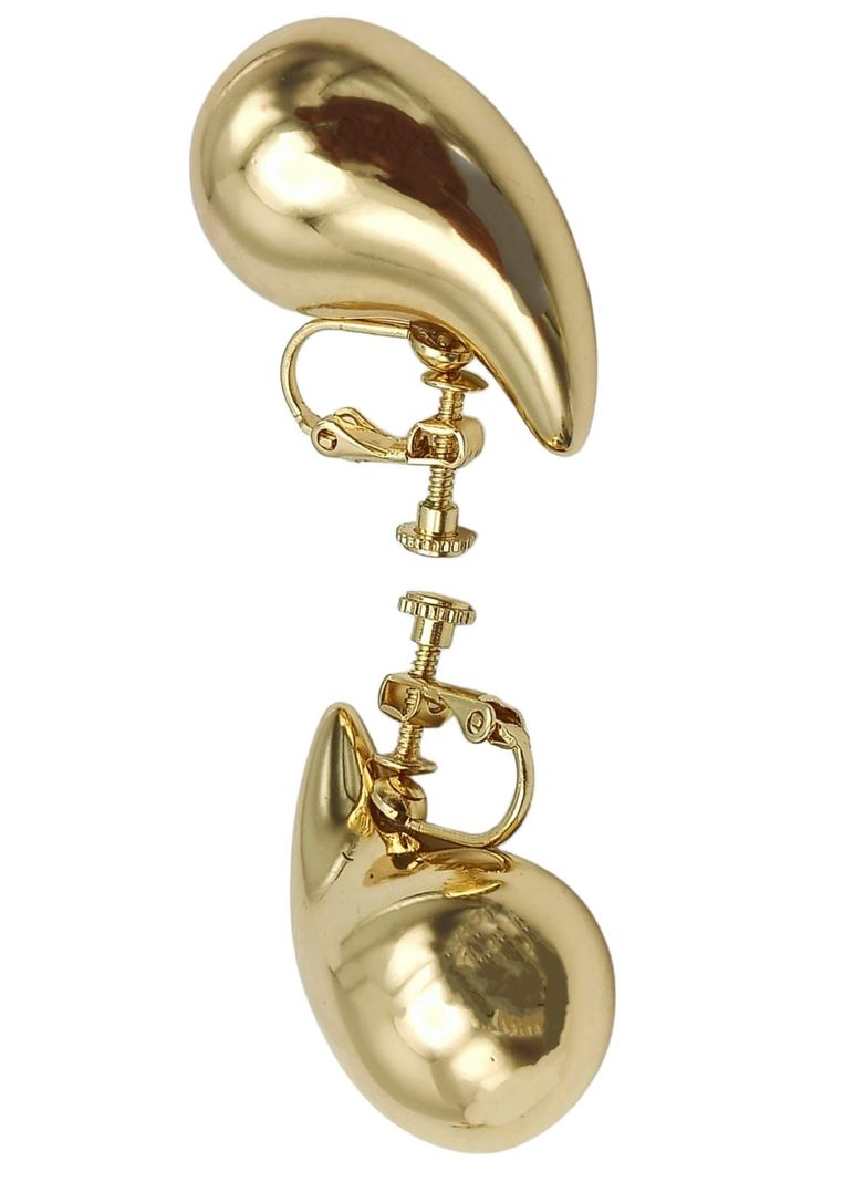 Aros Gota Viral Chapado En Oro 18k Earcuff Sin Perforación-3