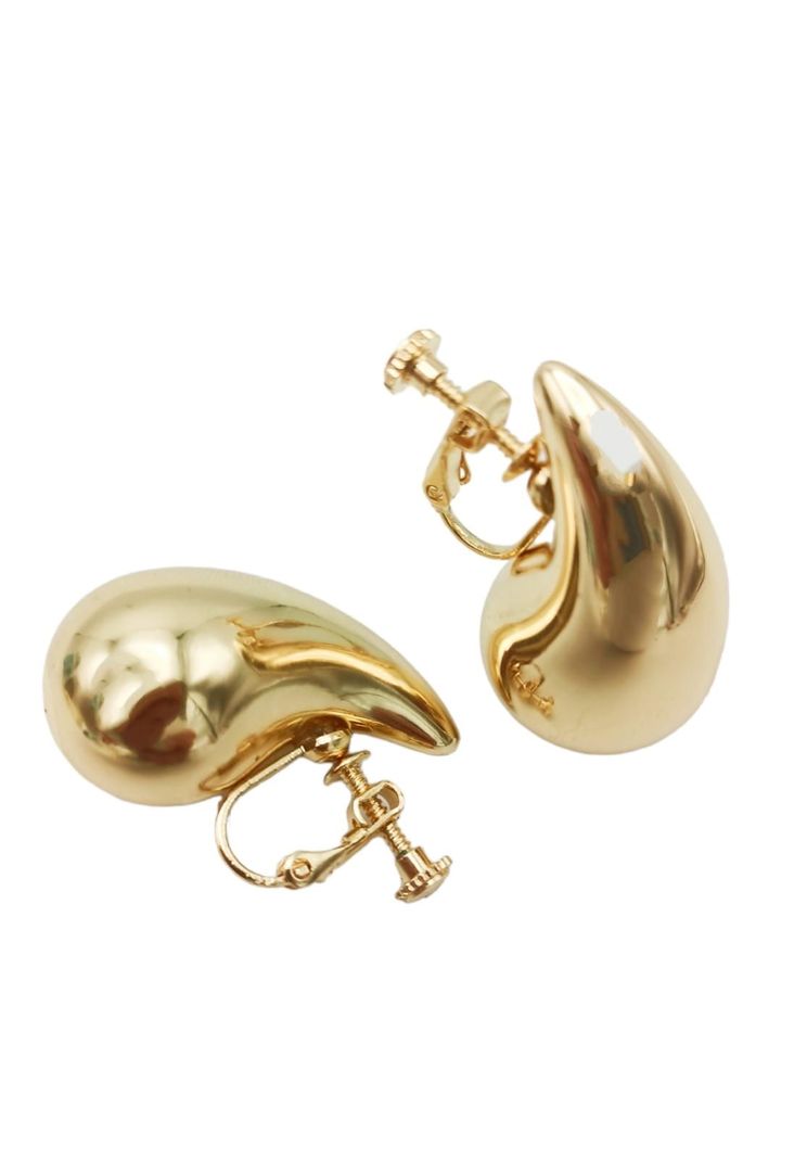 Aros Gota Viral Chapado En Oro 18k Earcuff Sin Perforación-6