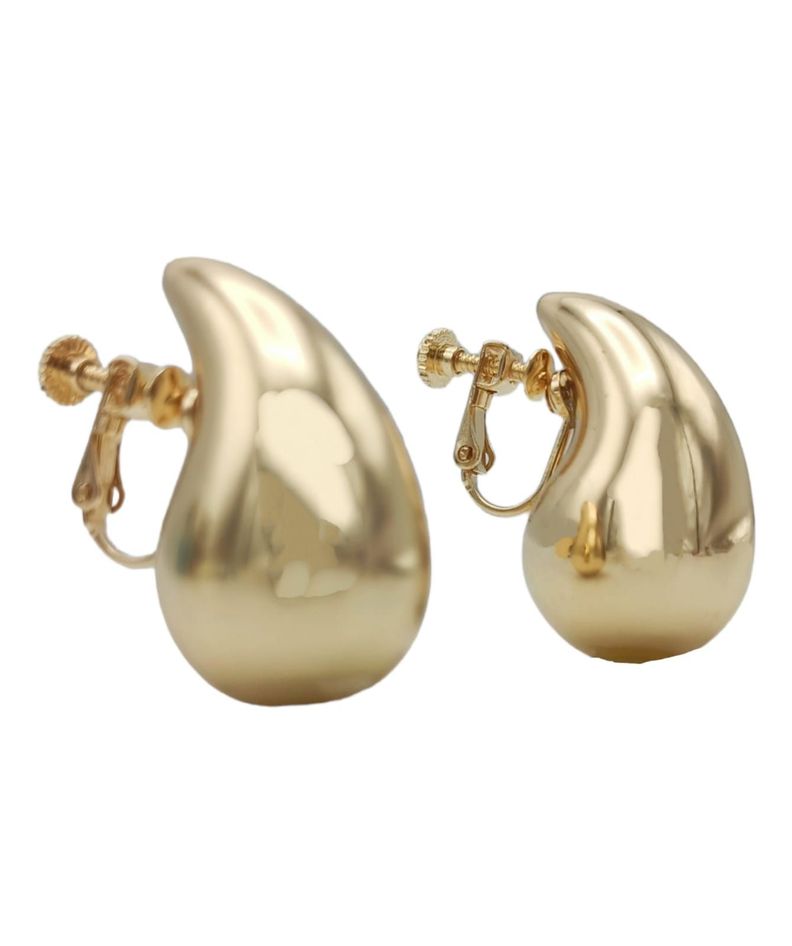 Aros Gota Viral Chapado En Oro 18k Earcuff Sin Perforación-7