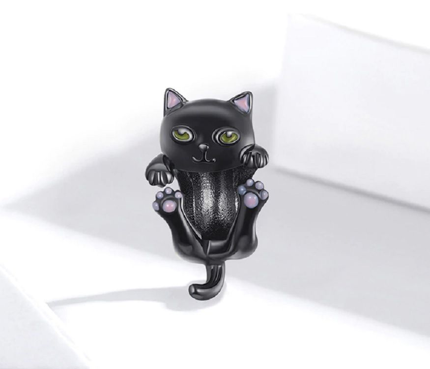 Charm dije abalorio gato gatito pulsera colgante plata 925 -0