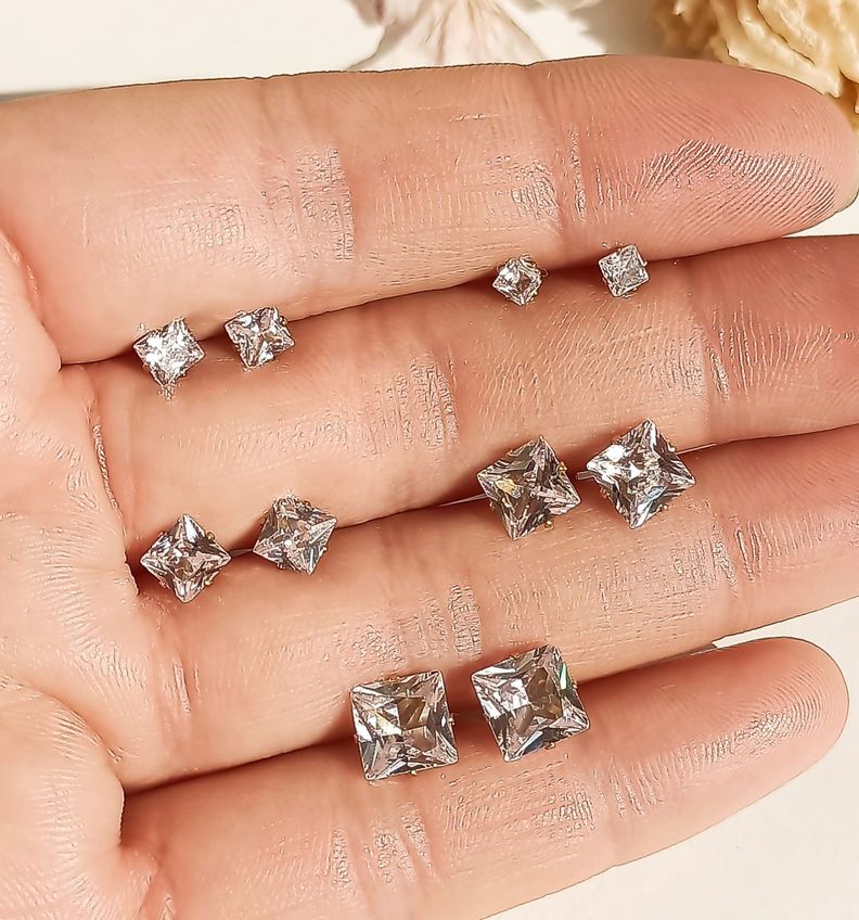 Pack De Aros Punto De Luz Chapados En Oro 18k Piercing Oreja-4