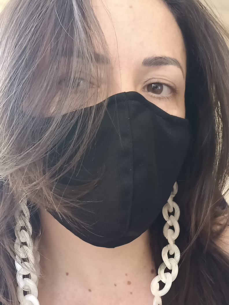 Sujetador Eslabones de Lentes o mascarilla Marfil-3