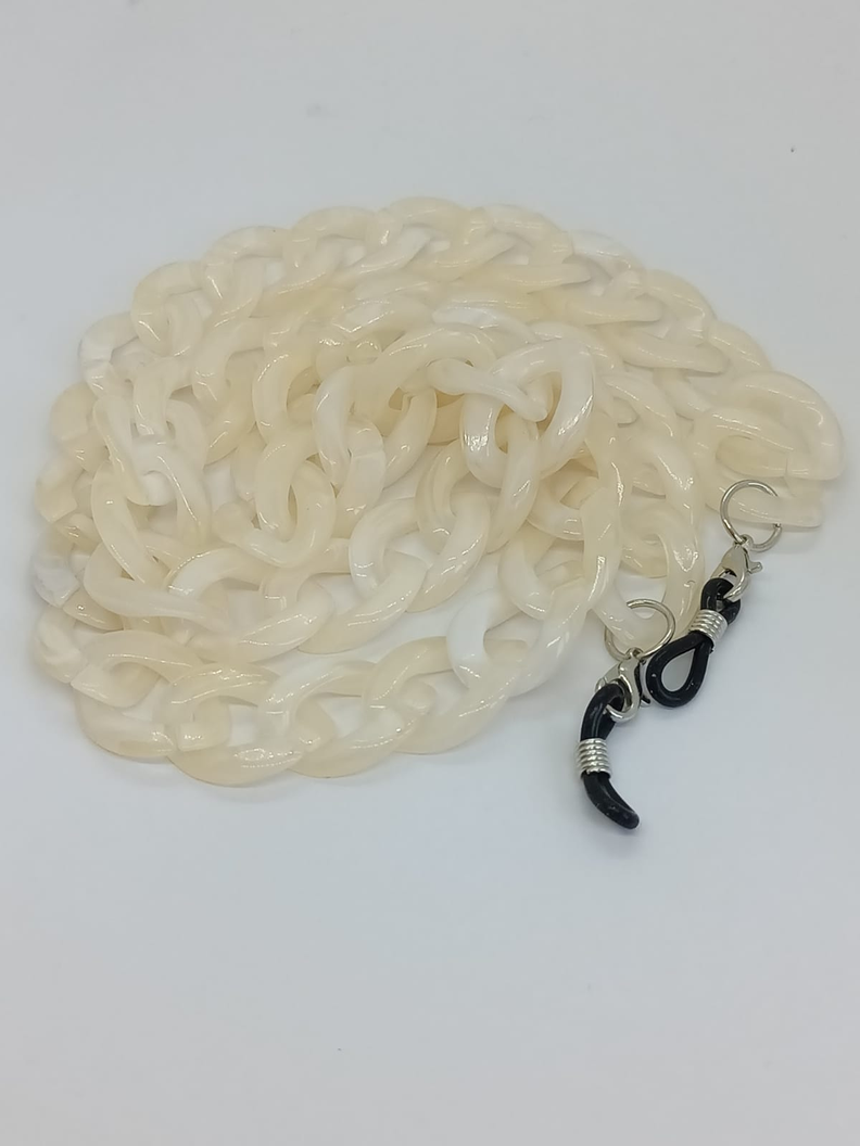 Sujetador Eslabones de Lentes o mascarilla Marfil-2