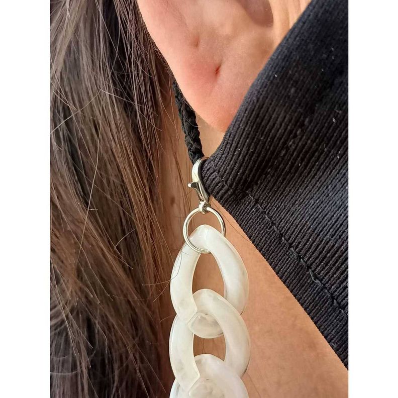 Sujetador Eslabones de Lentes o mascarilla Marfil-5