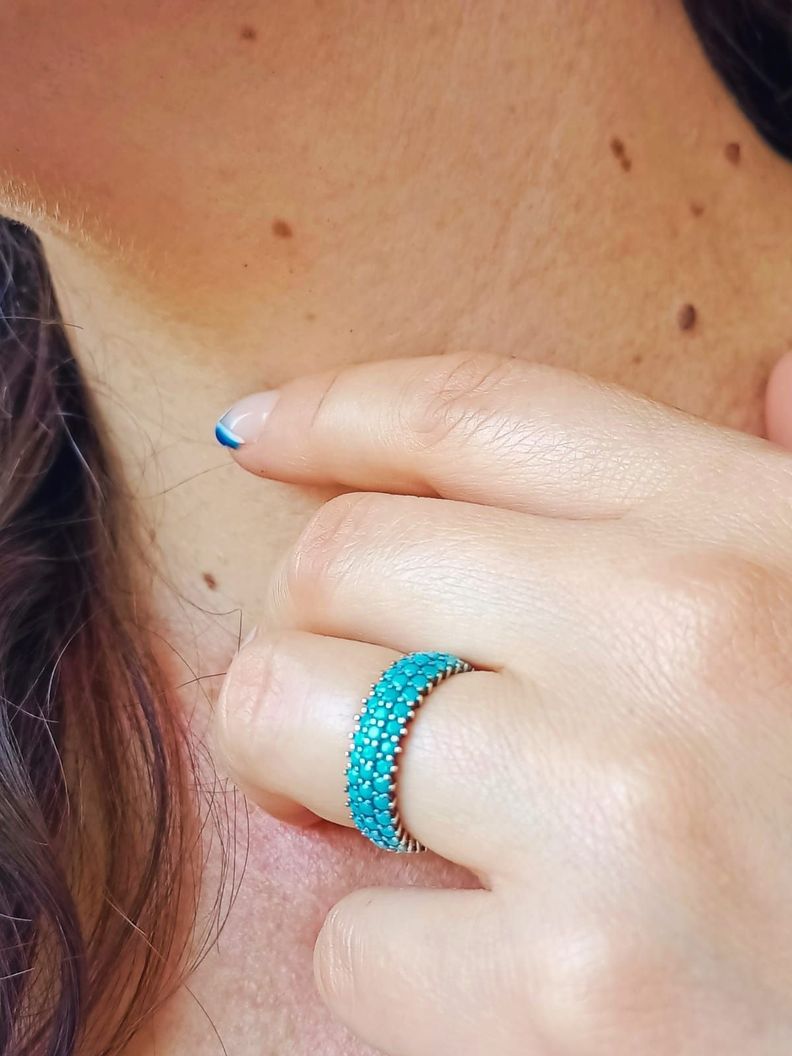 Anillo Plata 925 Solitario Amor Zirconia Compromiso Talla 8-4
