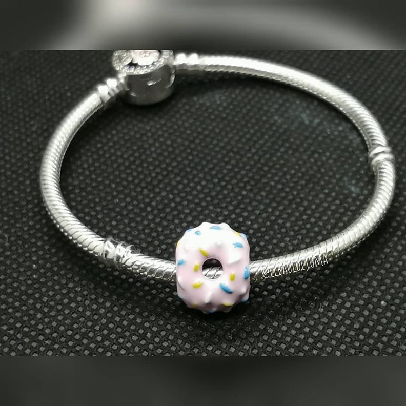 Charm dije abalorio Dona Donita plata 925 rosada -1