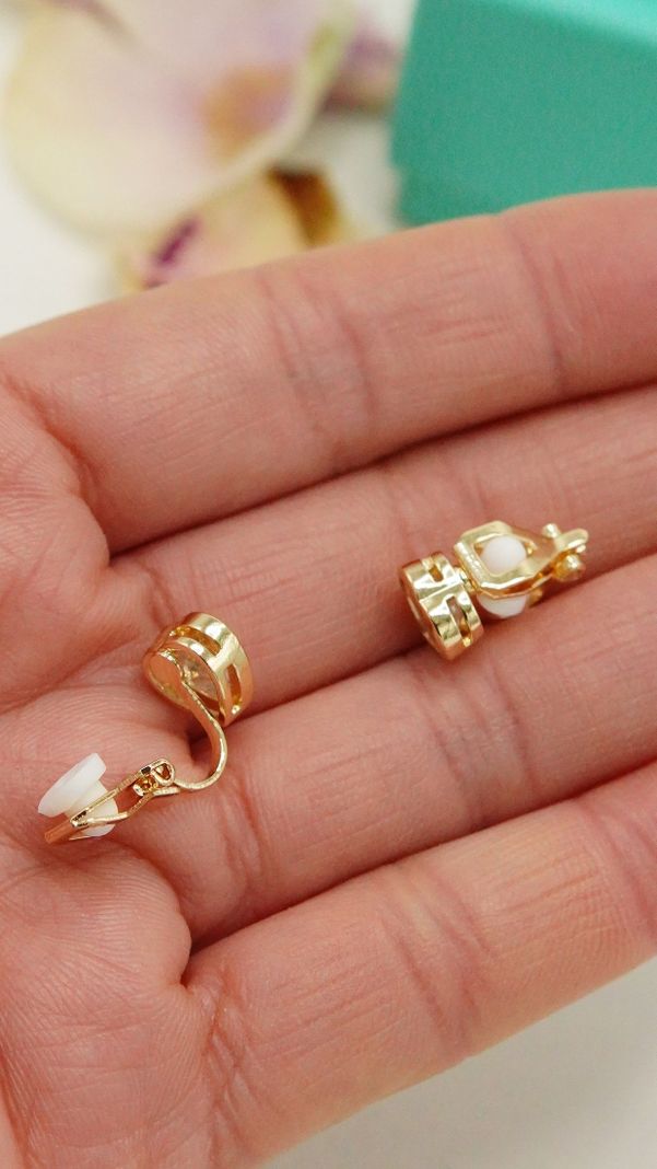 Aros Sin Perforacion corazon punto de luz bañado En Oro 18k-5