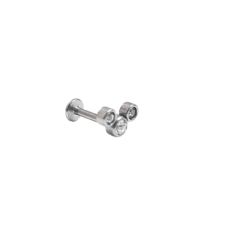 Piercing Oreja Tragus Conch Labret Modelo stars Hipoalergenico Unidad-0