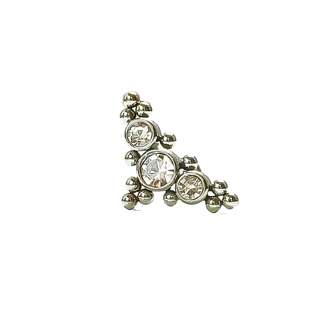 Piercing Oreja Tragus Conch Labret Modelo Triangular Hipoalergenico Unidad-0