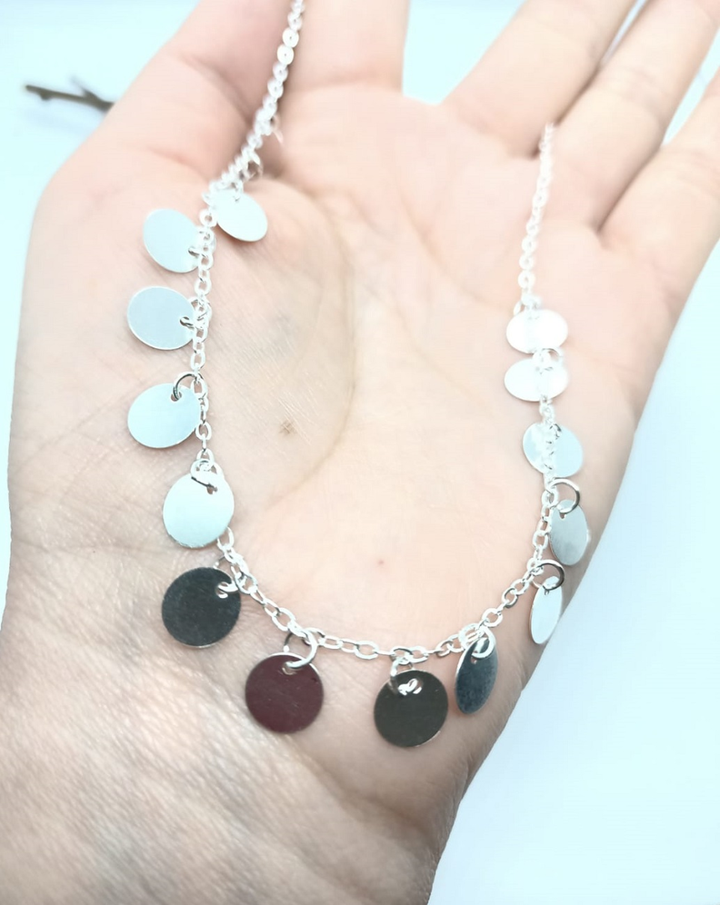 Gargantilla Monedas Colgante Choker Lentejuelas Gotico Love-3